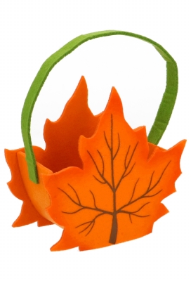 Geschenktasje Herfstblad Oranje Vilt Met Hengsels 15x7.5x18cm 1stuks Geschenktasje Herfstblad Oranje Vilt Met Hengsels 15x7.5x18cm 1stuks