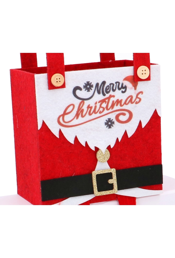 Geschenktasjes Santa Belly Met Voetjes 15x10x29cm 6stuks