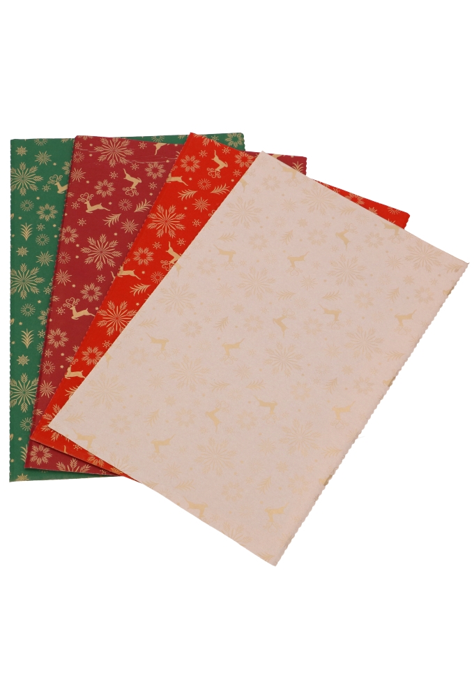 Kerstzakjes Merry Christmas Snow Gold Assorti Kleuren 20x32cm 50stuks