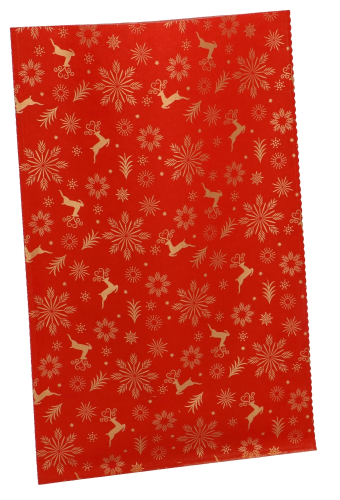 Kerstzakjes Merry Christmas Snow Gold Assorti Kleuren 20x32cm 50stuks