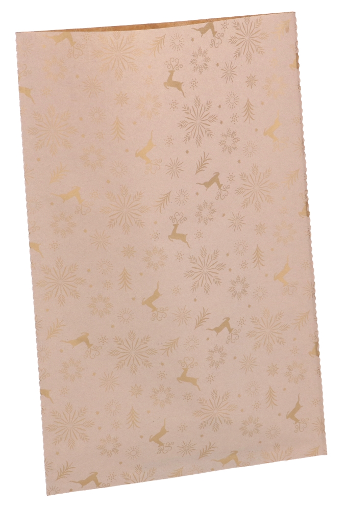 Kerstzakjes Merry Christmas Snow Gold Assorti Kleuren 20x32cm 50stuks