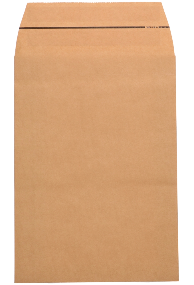 Papieren Verzendzak Zijvouw Zaza Kraft Plakstrip 38x57x10+10cm175st
