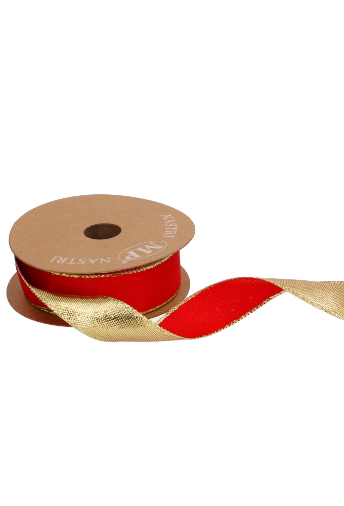 Luxe Kadolint Double Rood & Metallic Goud 25mm x 10meter