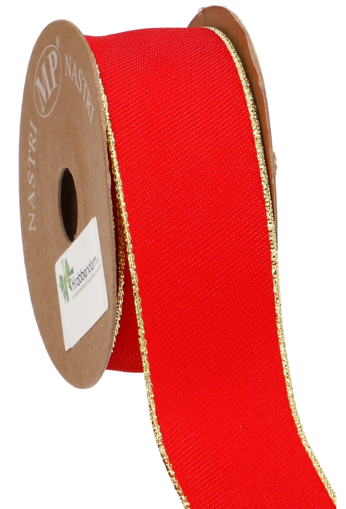 Luxe Kadolint Double Rood & Metallic Goud 40mm x 10meter