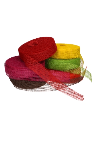 Geschenklint Jute Sizo Fuchsia 50mm x 40meter Eco Line