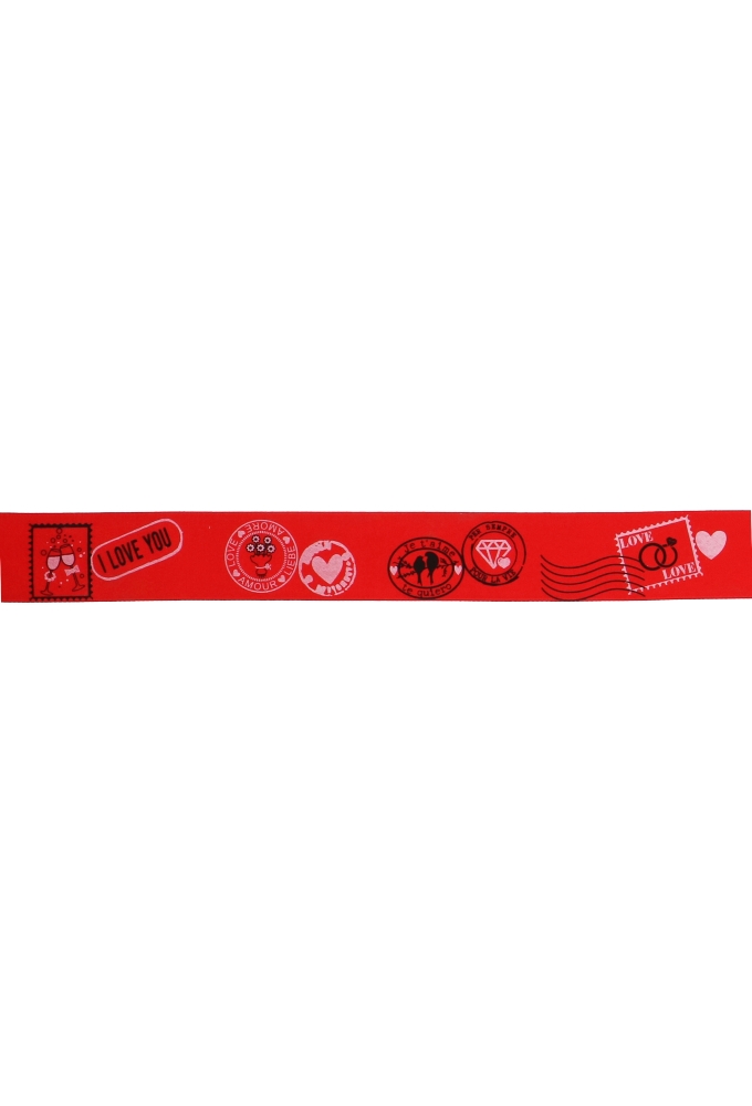 Cadeaulint Satijn Red I love You 40mm x 15meter