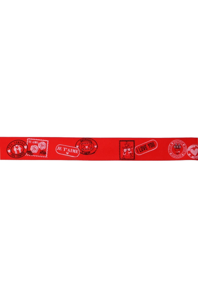 Cadeaulint Satijn Red I love You 40mm x 15meter