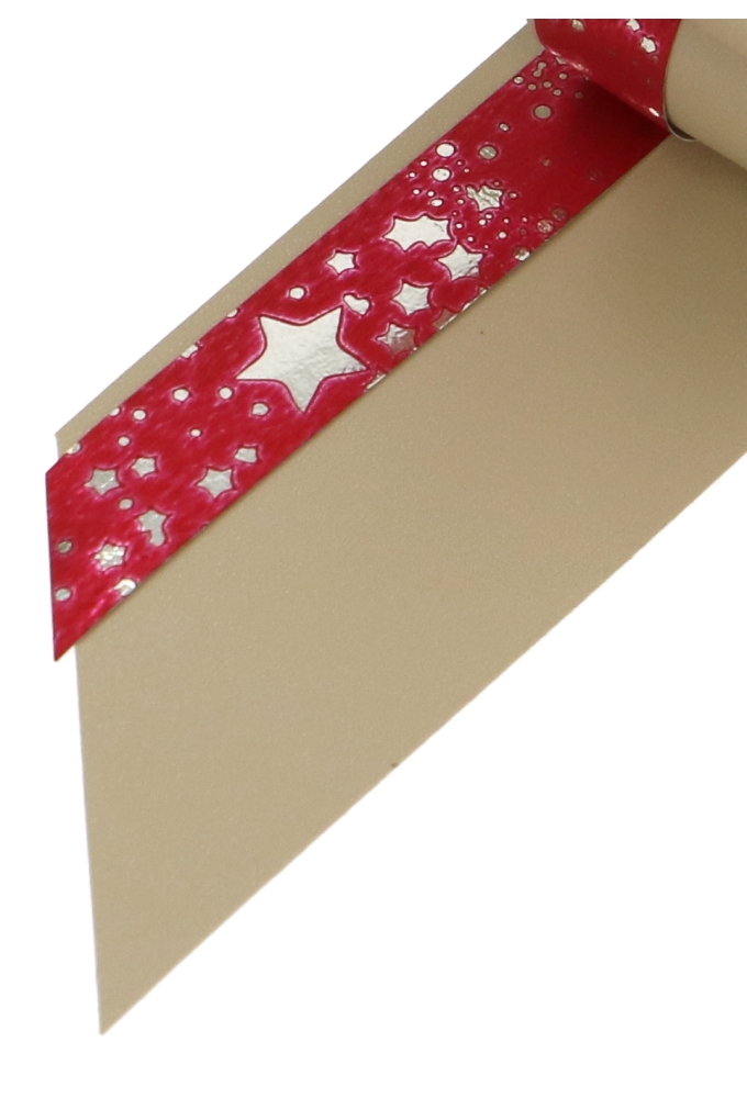 Kerst Trek Strikken Stars Rood Doorsnee 120mm met een lint 30mm 30st