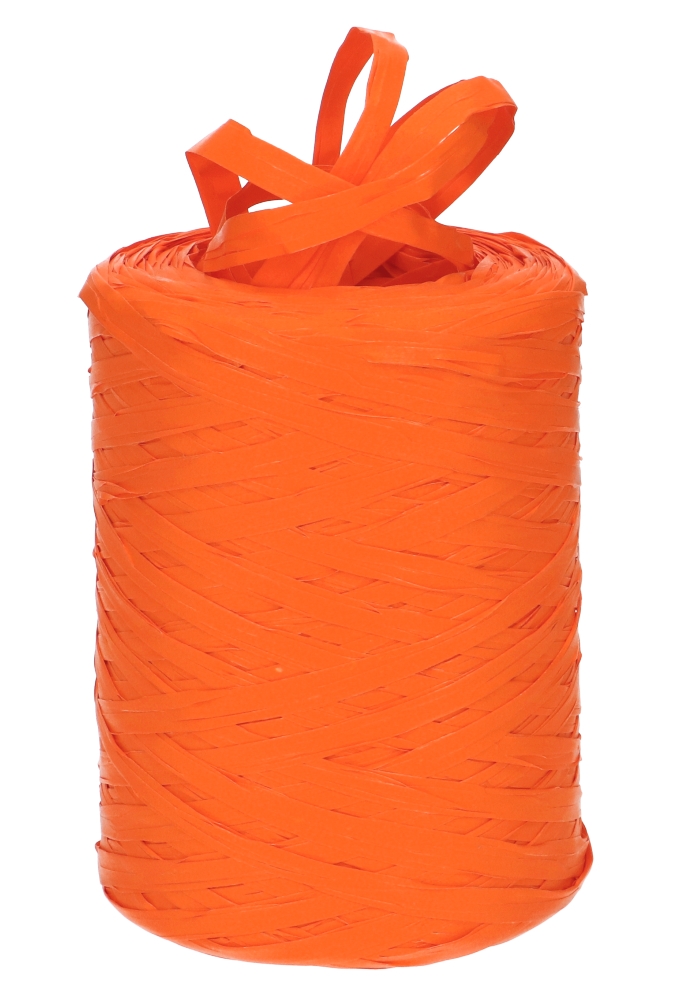 Raffia Linten Trend Oranje 5mm x 200 meter