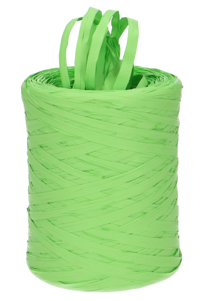 Raffia Linten Trend Appel Groen 5mm x 200 meter