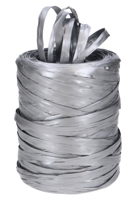 Raffia Linten Trend Metallic Zilver 5mm x 200 meter OP IS OP