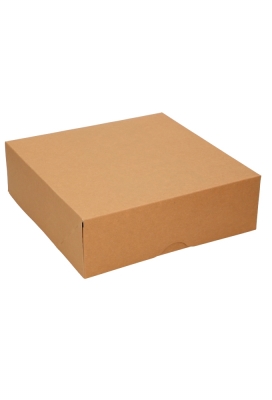Gebaksdozen Kraft Delights 25x25x8cm Kraft Onbedrukt 50stuks Gebaksdozen Kraft Delights 25x25x8cm Kraft Onbedrukt 50stuks