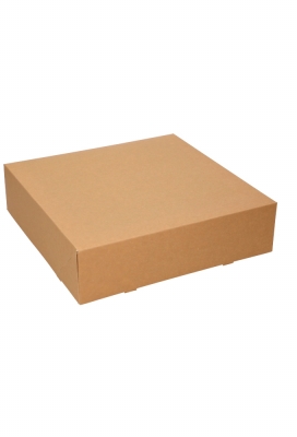 Gebaksdozen Kraft Delights 30x30x8cm Kraft Onbedrukt 50stuks Gebaksdozen Kraft Delights 30x30x8cm Kraft Onbedrukt 50stuks