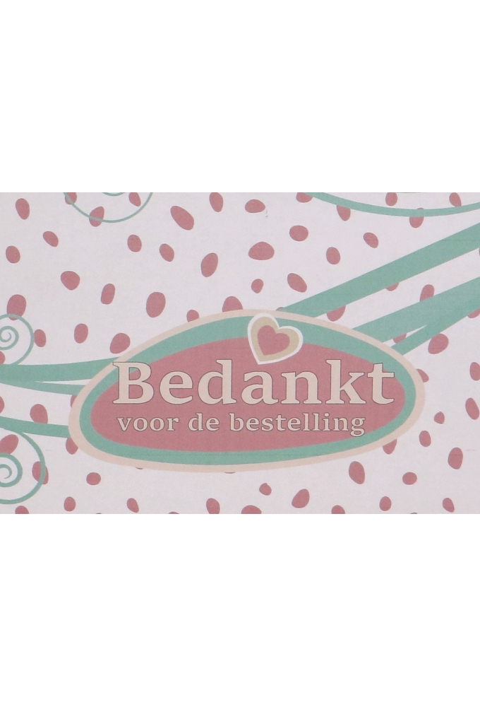 Geschenkdozen Bedankt Voor De Bestelling Panter 31x20x14cm 30stuks