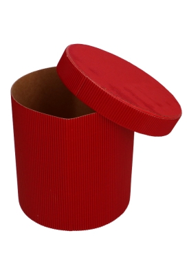 Geschenkdozen The Prestige Rib Box Red 21x21cm 1stuks Geschenkdozen The Prestige Rib Box Red 21x21cm 1stuks