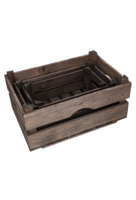 Veilingkist Oud Hout 34x20x14cm 10stuks