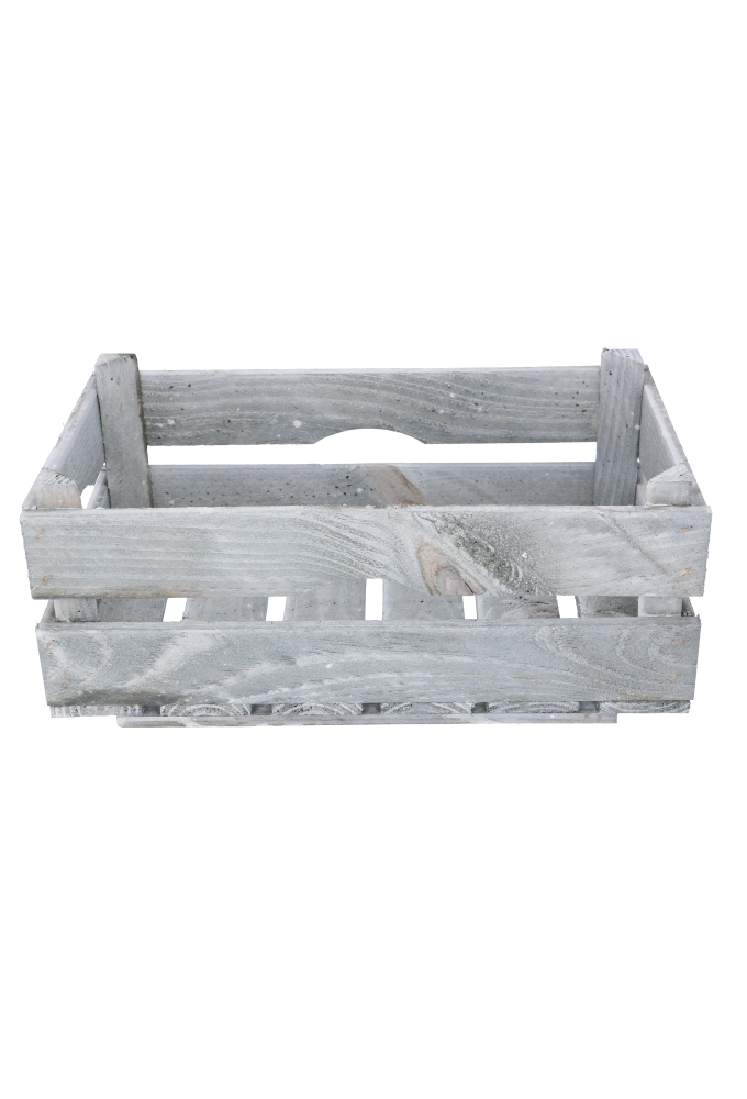 Veilingkist Hout Grijs 34x20x14cm 10stuks