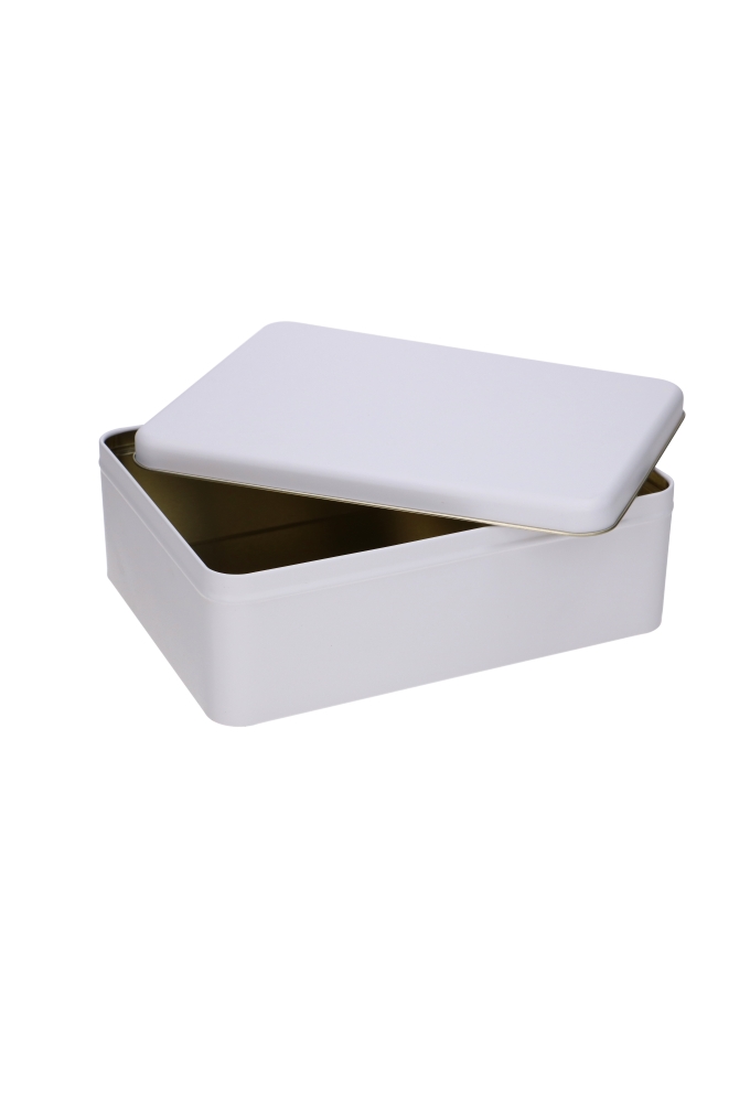 Blikken Licht Beige Rechthoekig 22.3x16.7x7cm 6stuks