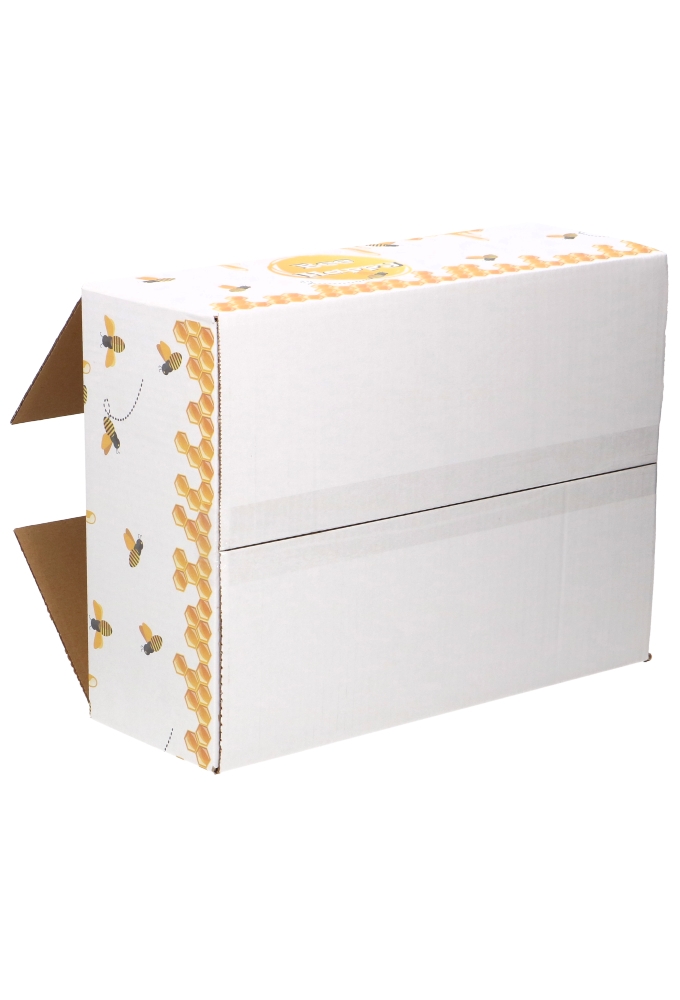 Geschenkdozen Bee Happy 39x29x13cm 15stuks