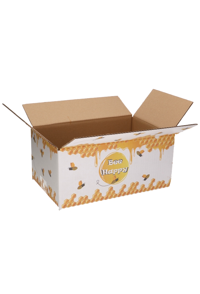 Geschenkdozen Bee Happy 31x20x14cm 30stuks