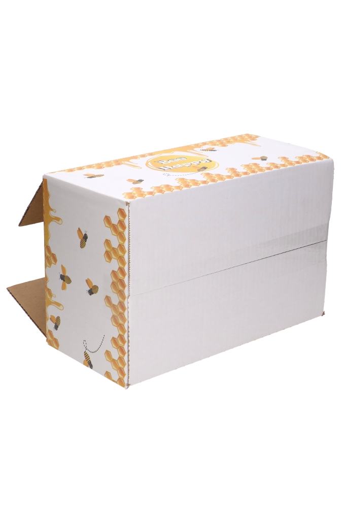 Geschenkdozen Bee Happy 31x20x14cm 30stuks