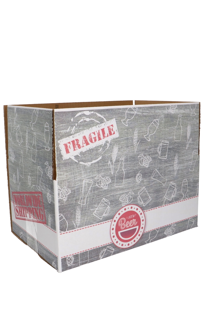 Geschenkdozen Beer Deliver Box 31x20x14cm 30stuks