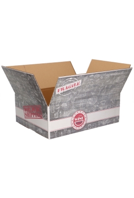 Geschenkdozen Wine Deliver Box 39x29x13cm 15stuks