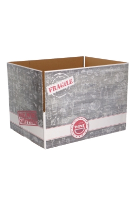 Geschenkdozen Wine Deliver Box 39x29x13cm 15stuks