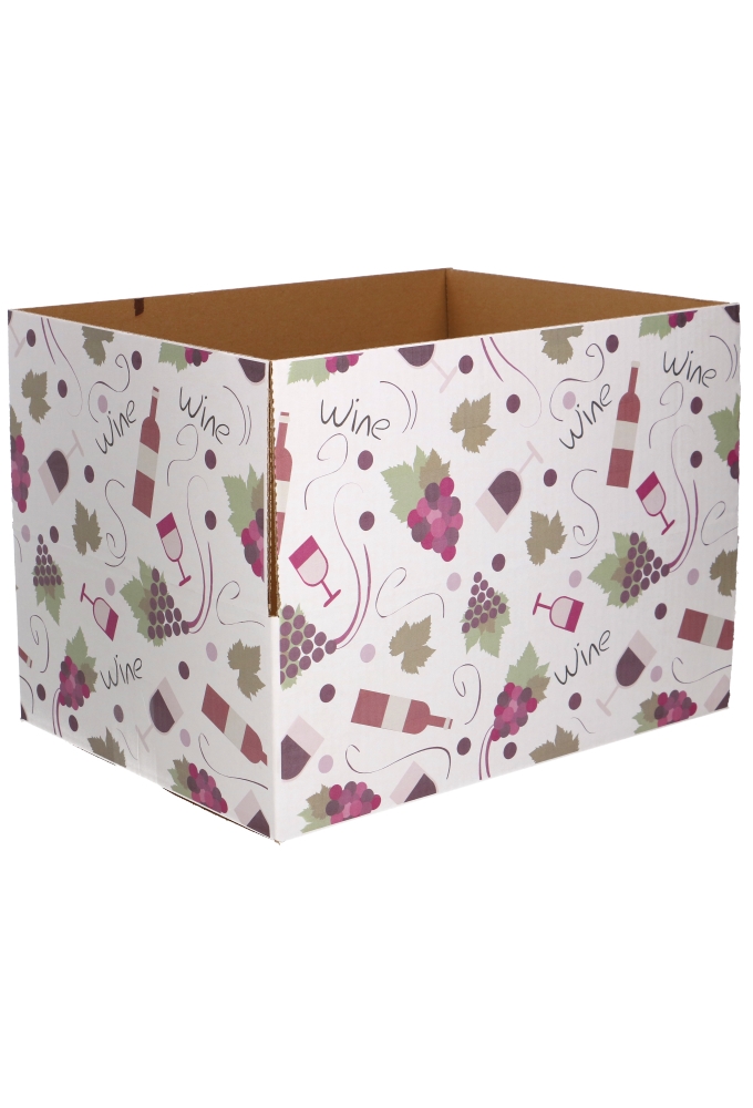 Geschenkdozen Wine Blad & Fles 39x29x13cm 15stuks