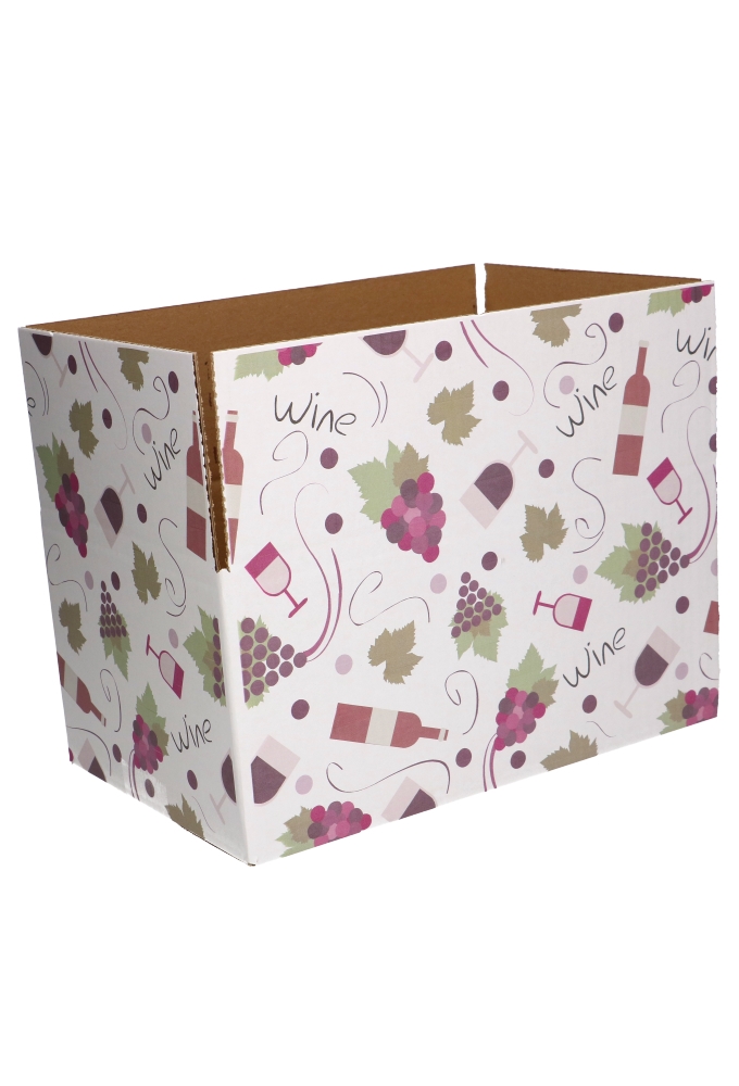 Geschenkdozen Wine Blad & Fles 31x20x14cm 30stuks