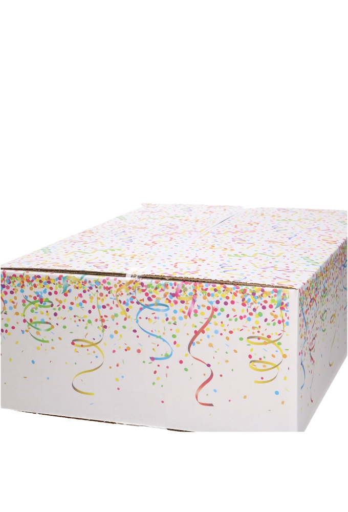 Geschenkdozen Confetti 39x29x13cm 15stuks