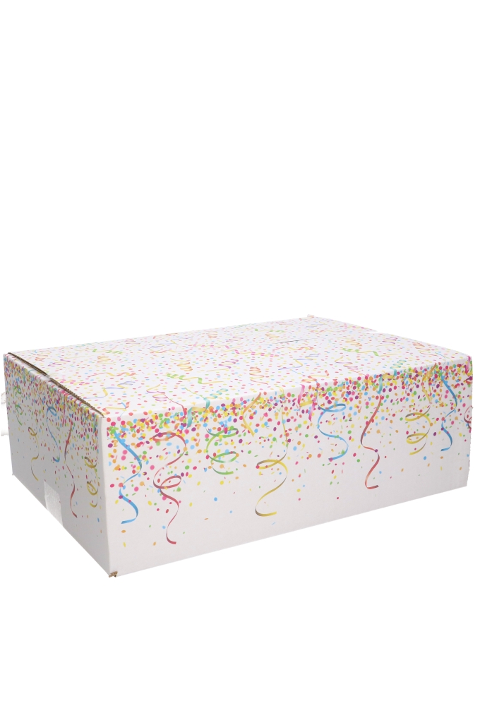 Geschenkdozen Confetti 39x29x13cm 15stuks