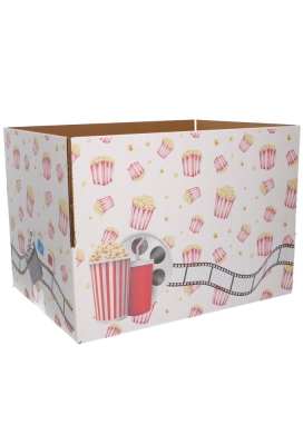 Geschenkdozen Film & Popcorn 39x29x13cm 15stuks