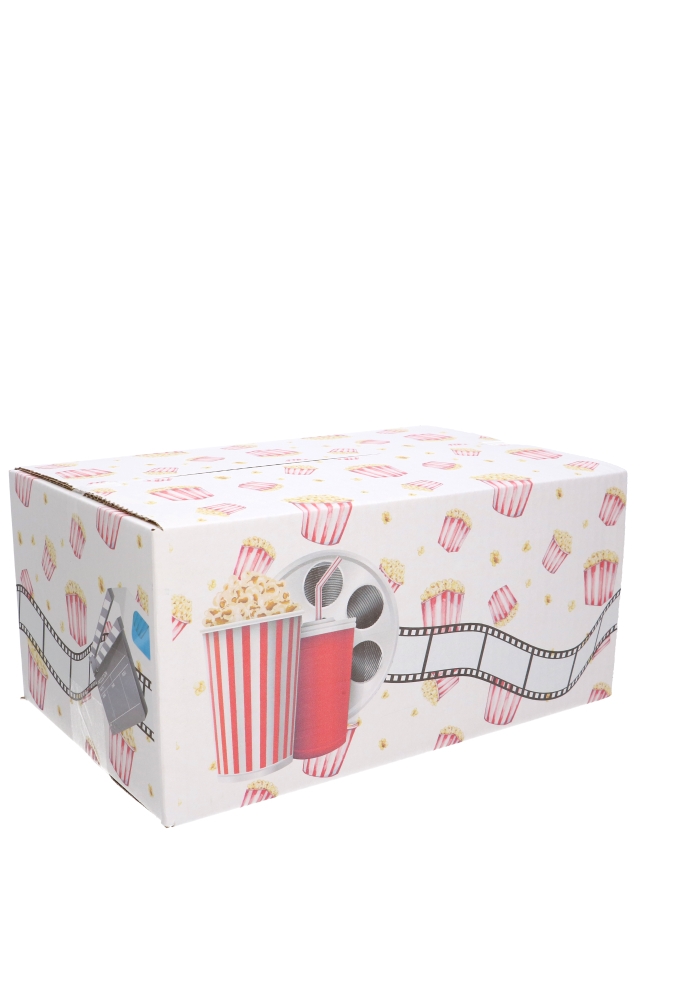 Geschenkdozen Film & Popcorn 31x20x14cm 30stuks