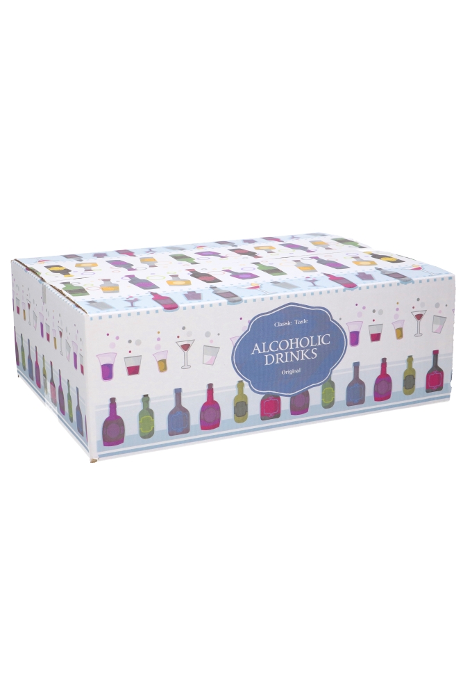 Geschenkdozen Alcoholic Drinks 39x29x13cm 15stuks