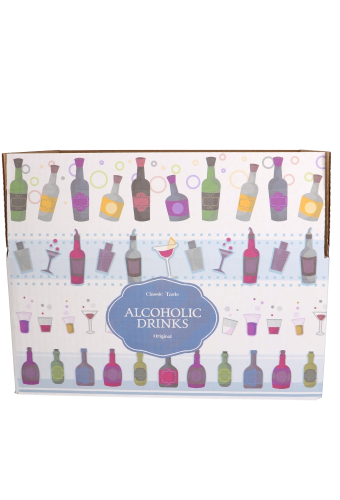 Geschenkdozen Alcoholic Drinks 31x20x14cm 30stuks