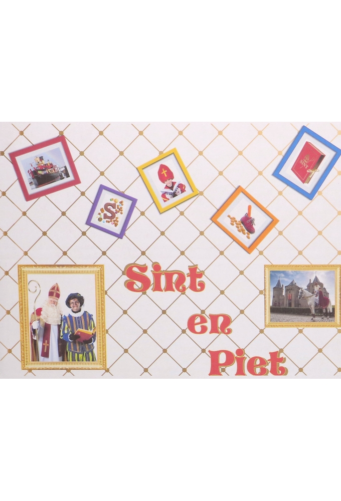 Geschenkdozen Sint & Piet 39x29x13cm 15stuks