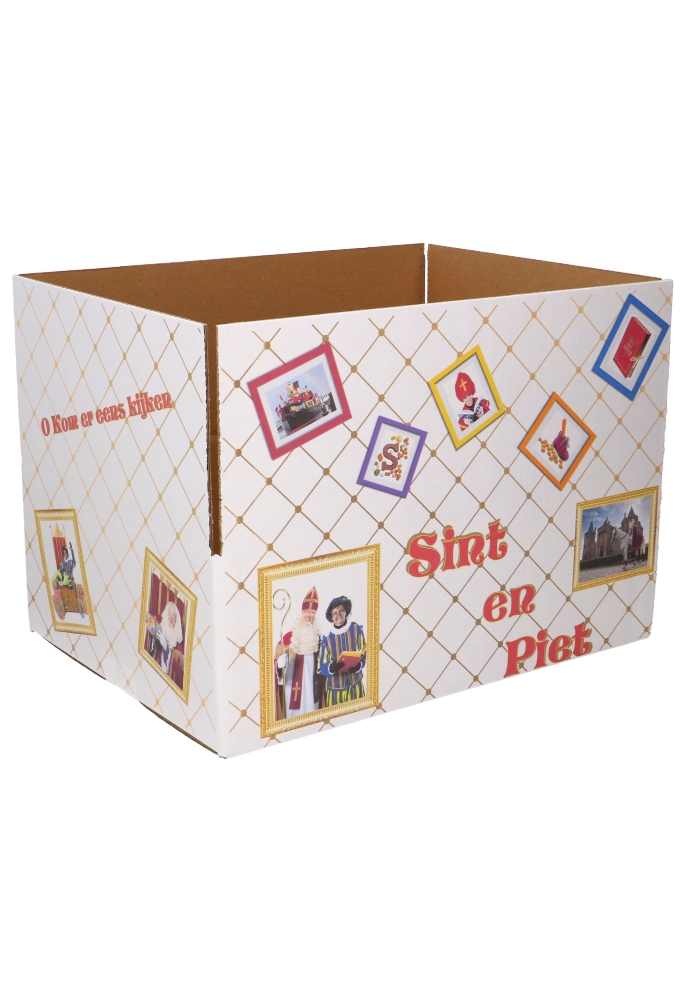 Geschenkdozen Sint & Piet 39x29x13cm 15stuks