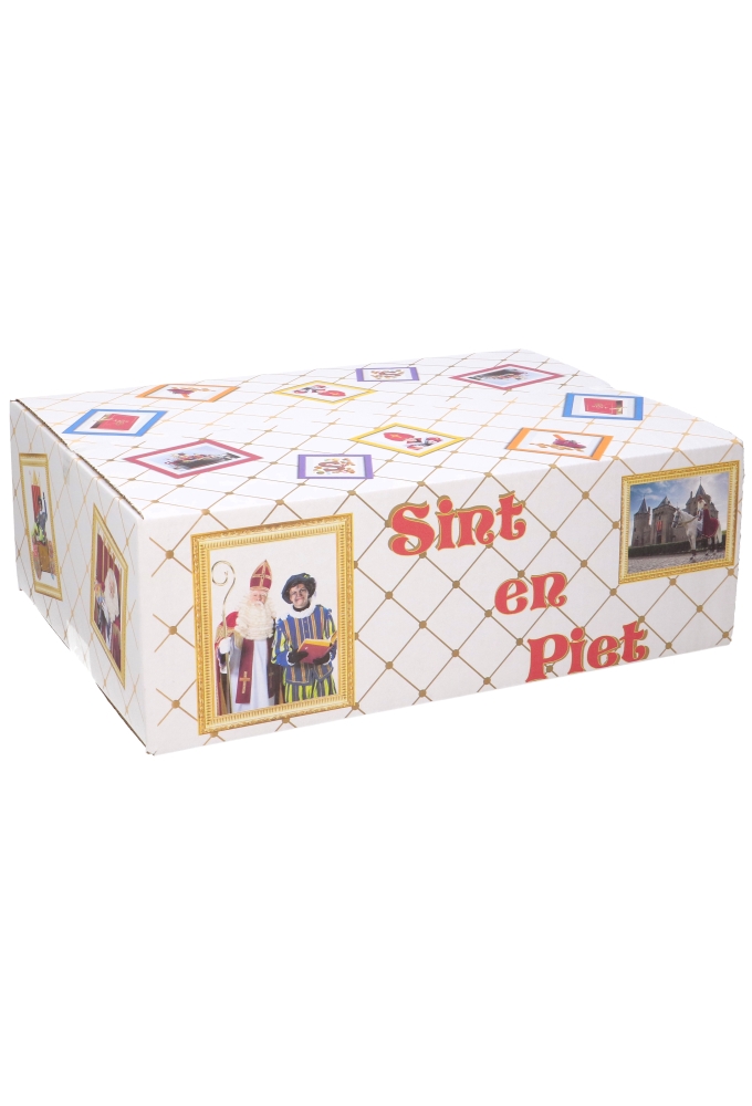 Geschenkdozen Sint & Piet 39x29x13cm 15stuks