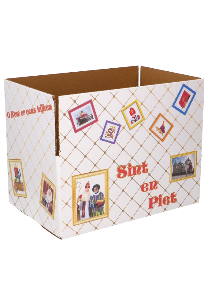 Geschenkdozen Sint & Piet 31x20x14cm 30stuks