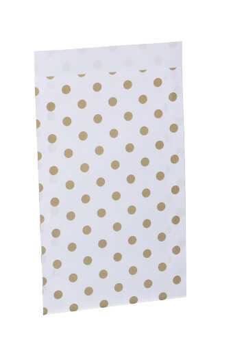 Kadozakjes Gouden Dots 17x25cm 250stuks