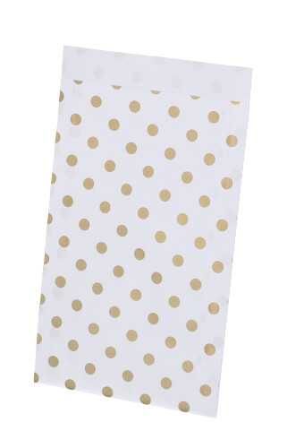 Kadozakjes Gouden Dots 17x25cm 250stuks