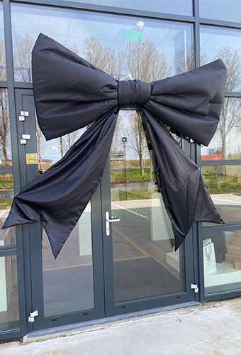 Megastrik StrikXXXL Zwart 200x100cm Lint van de strik is 75cm