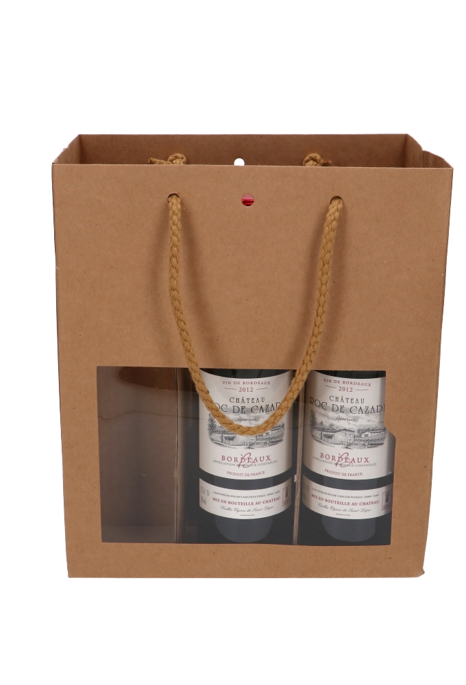 Lenno Tas & Venster Kraft 6 flesjes piccolo 22.5x15x26cm 12stuks