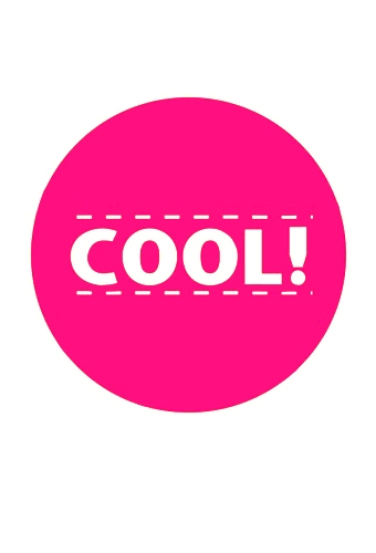 Etiketten Everyday COOL Fluor Pink 4.7cm 500stuks op is op