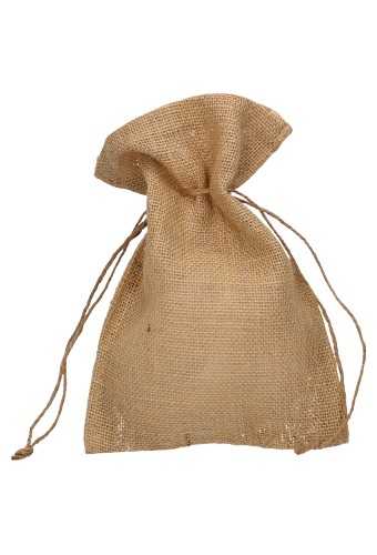 Jutezakje Met Koord Naturel Groot 17x24cm 10stuks