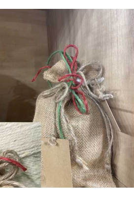 Jutezakje Met Koord Naturel Groot 17x24cm 10stuks