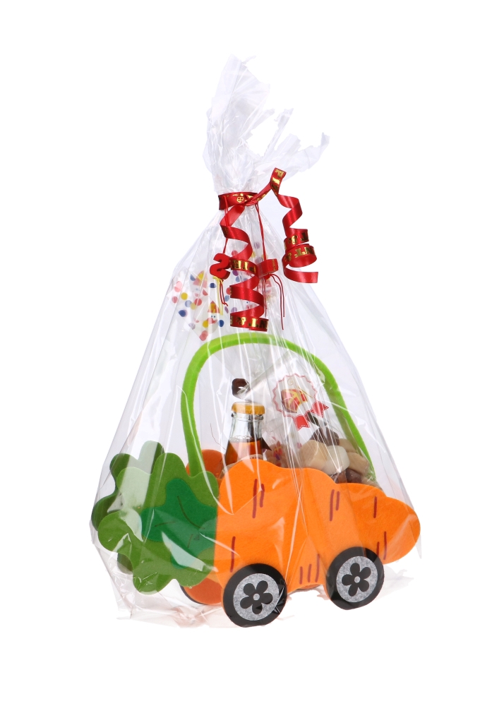 Geschenktasje Vilt Wortel 29x8.5x24cm 1stuks