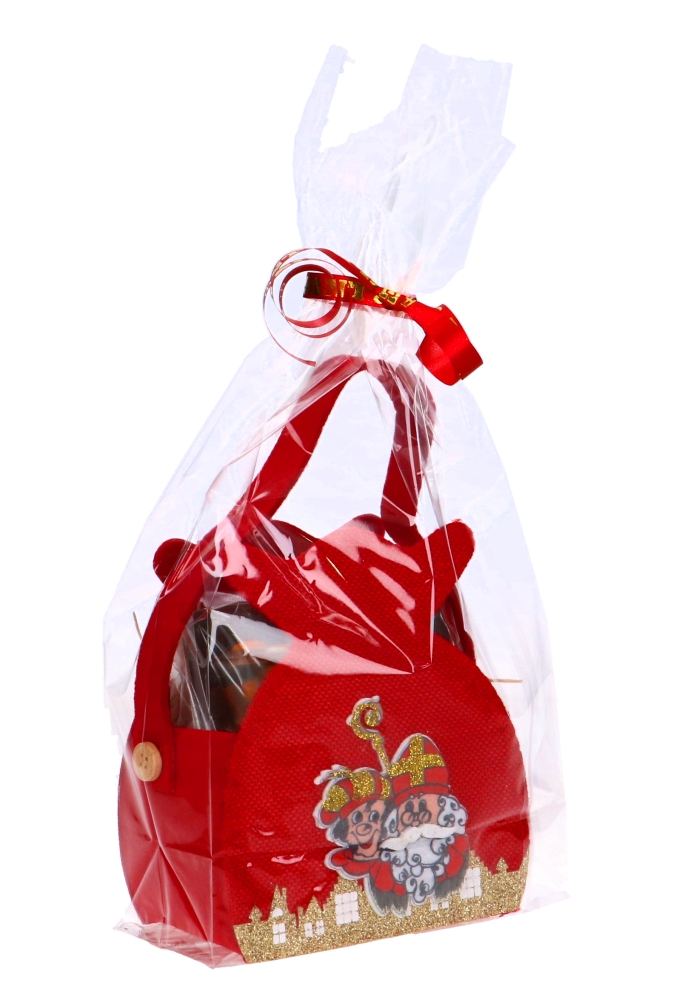 Geschenktasje Vilt Sinterklaas & Piet Zak Met Hengsel 13x7x22cm 6stuks