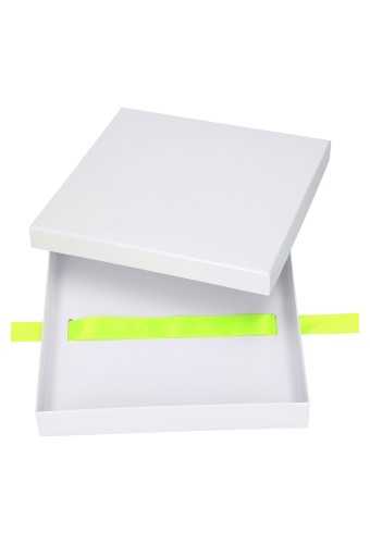 Luxe Geschenkdoos & Lintgleuf Wit Glans Bilbao 24.5x24.5x4cm 10stuks